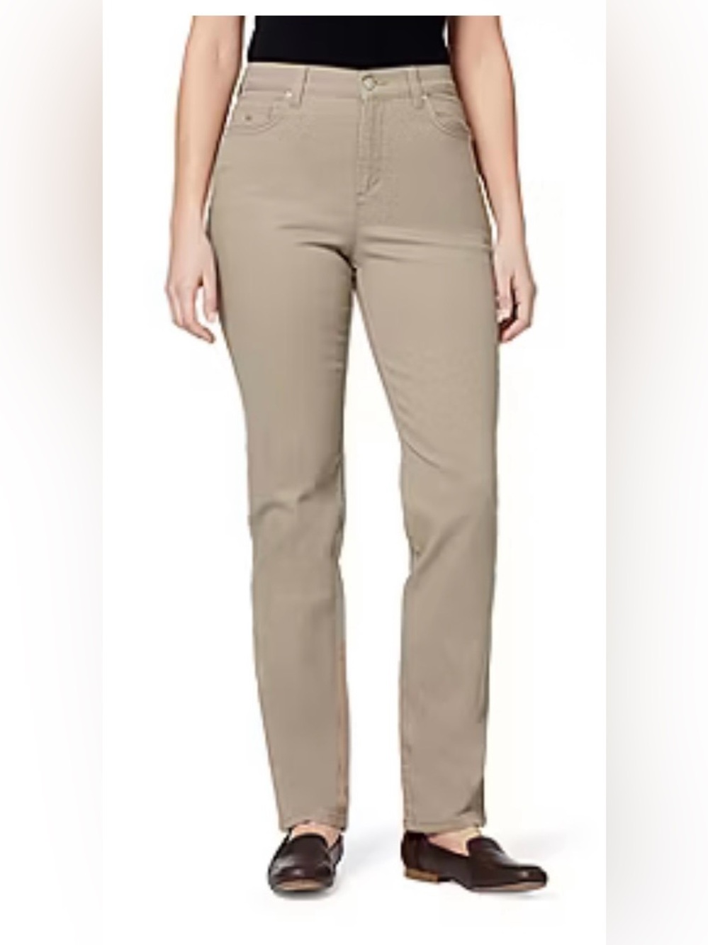 Gloria Vanderbilt Women's Straight Leg Jeans in color hazelnut